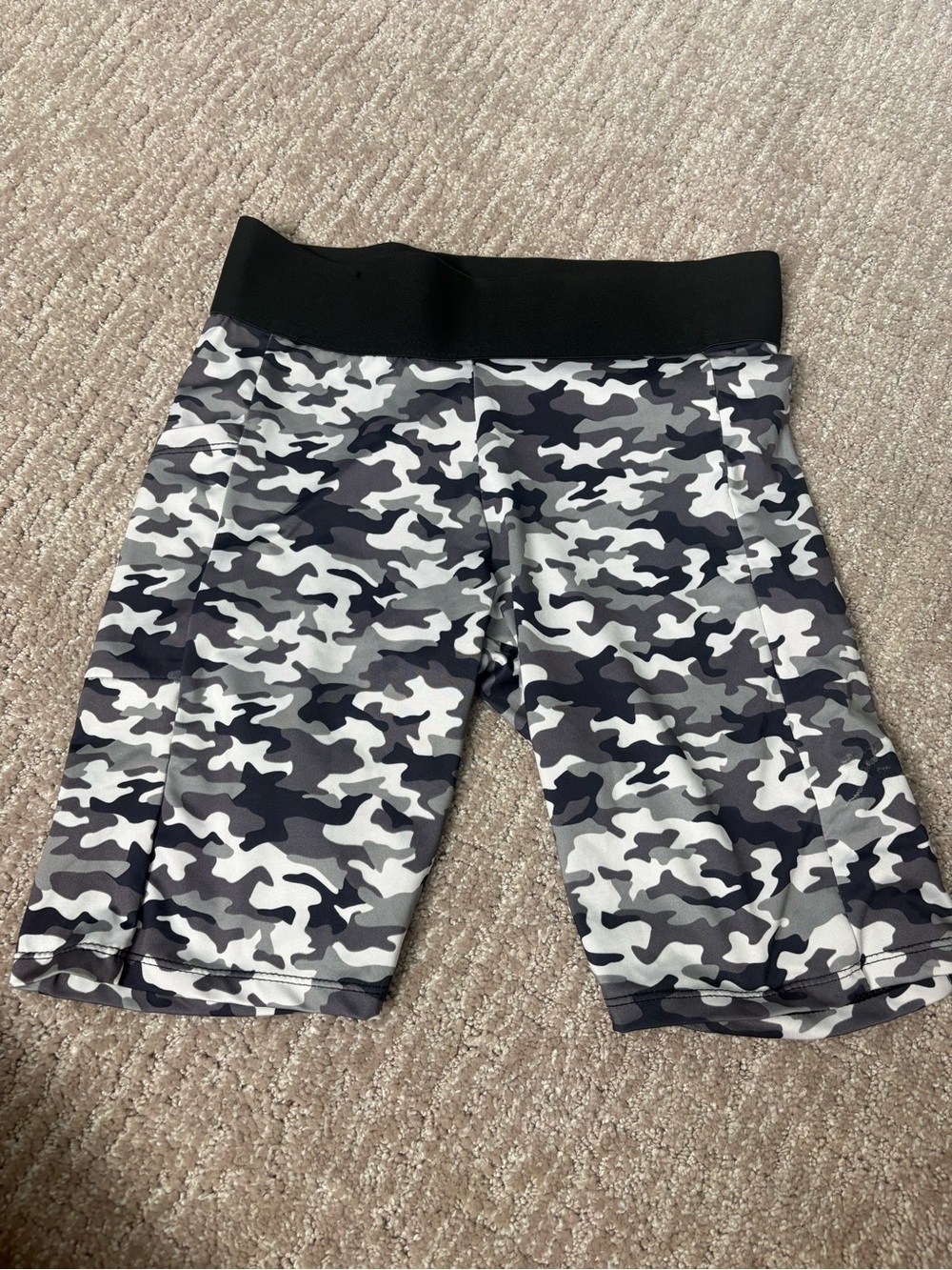 Gray Camo Active Shorts